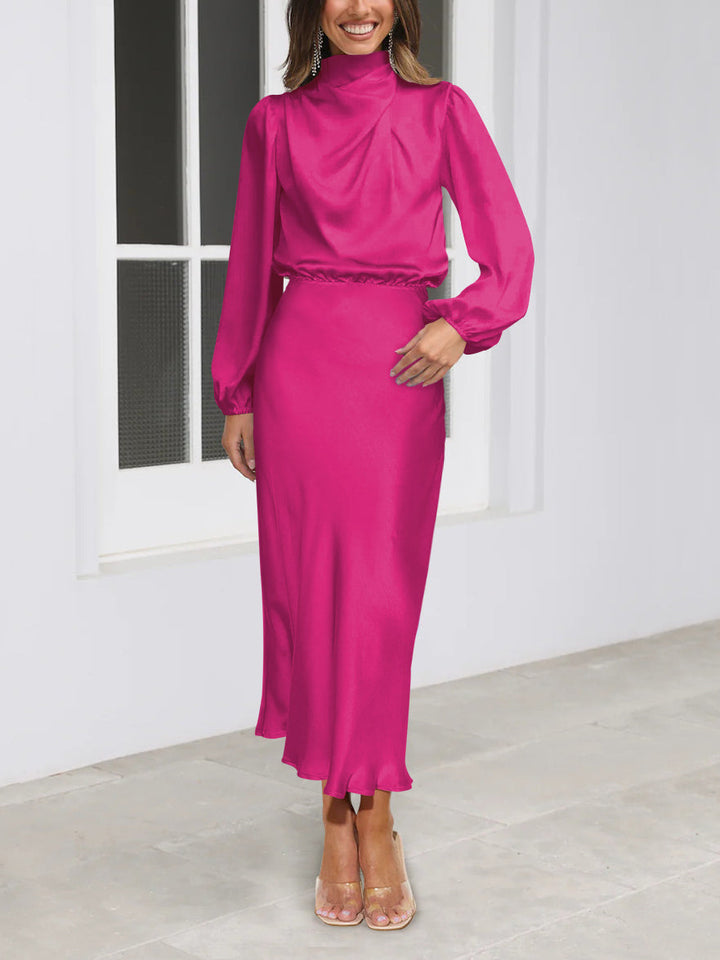 Audra - Elegante abito a maniche lunghe, perfetto per tutte le occasioni