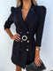 Blazer vestido otoñal para mujer