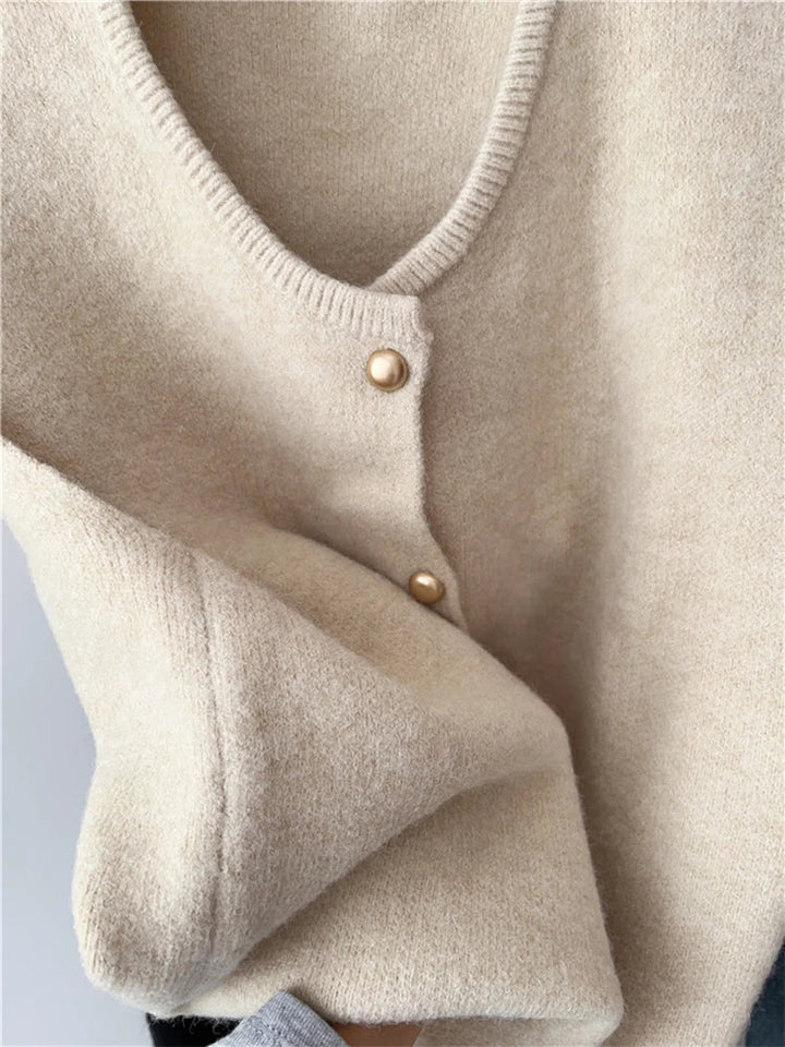 Adeline – Gilet raffiné avec boutons, idéal pour un style classique