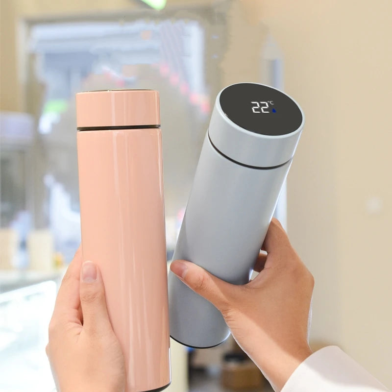 ThermoFlask Bouteille Isotherme Inox avec Écran LCD Température | 500ml Double Paroi