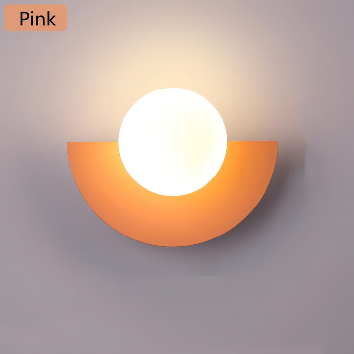 Applique murale LED demi-cercle | Design moderne | Éclairage doux pour intérieur