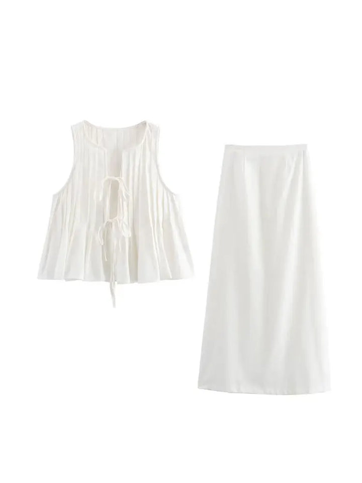 Maxi robe élégante | Lin | Aérien et élégant