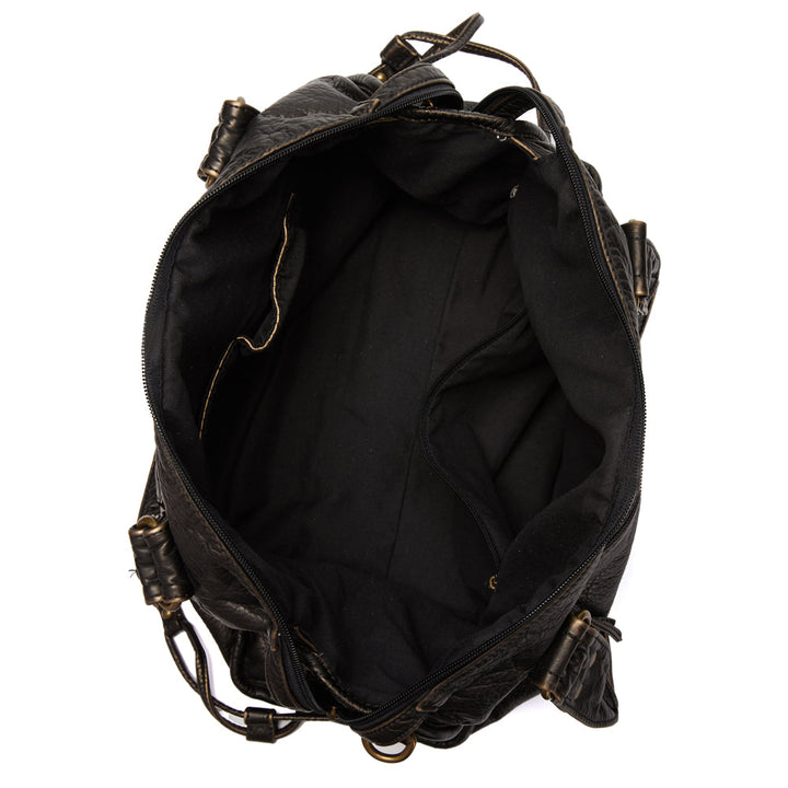 Elegancia negra | Bolso de lujo de piel auténtica