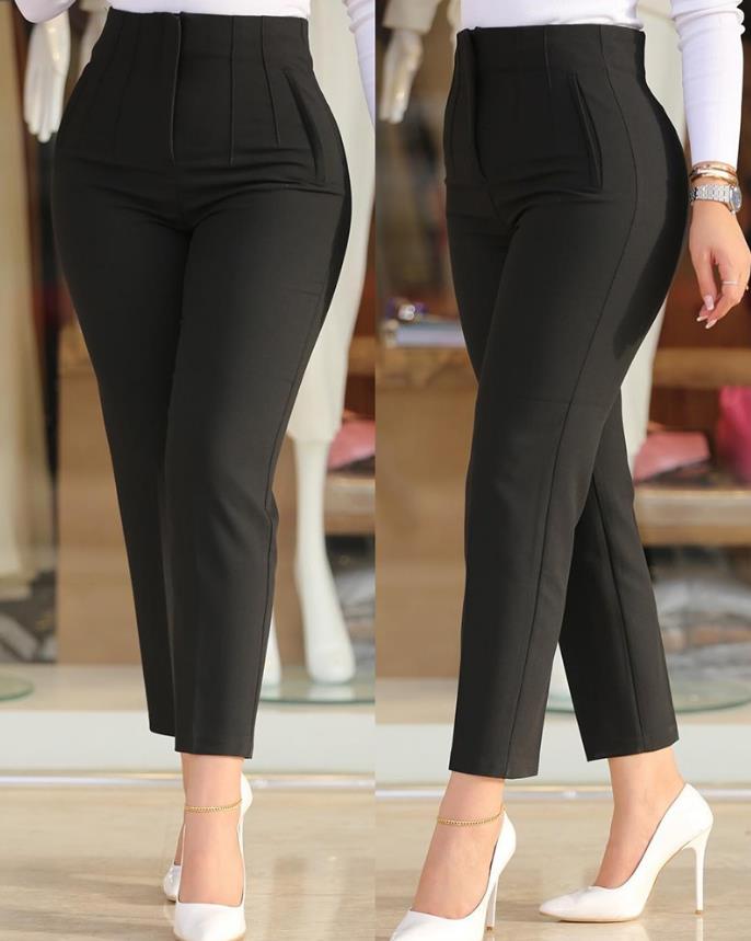 Arlyn | Pantalon Cropped Femme Taille Haute – Élégance et Confort au Quotidien