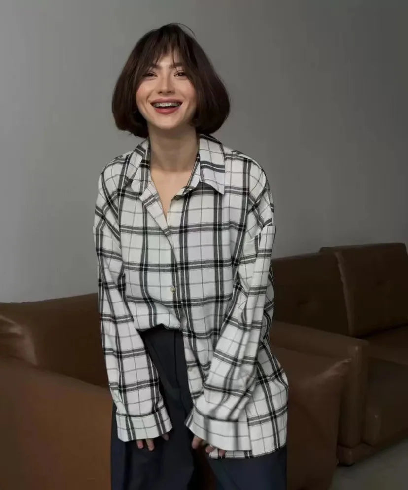 Camisa a cuadros extragrande | Algodón | Casual y cómoda