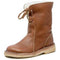 Botas impermeáveis para mulher em polar com forro de lã quente - Ideais para o inverno