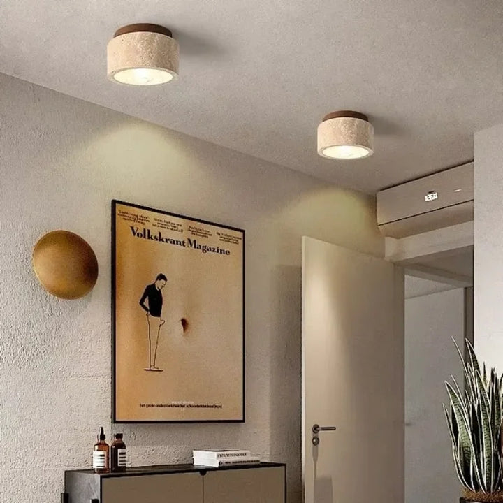 BrisaTravertino - Plafonnier LED élégant et moderne