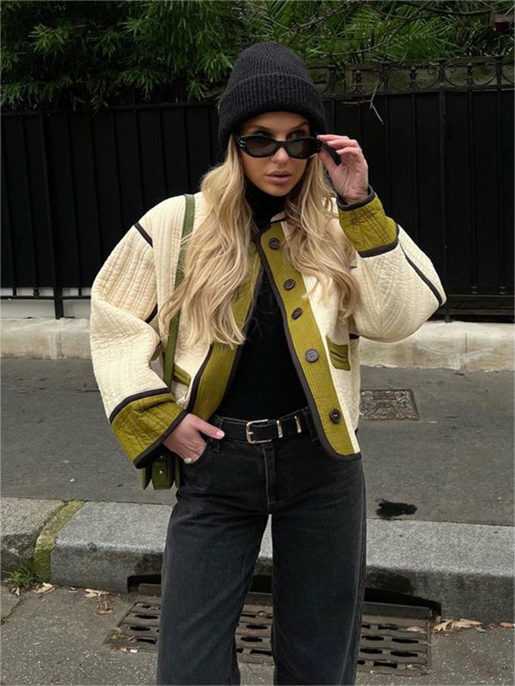 Michon | Veste matelassée surdimensionnée pour femmes de style français - Confortable & à la mode