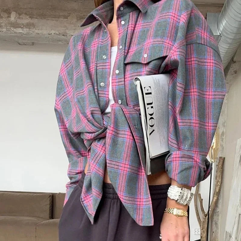 Camisa a cuadros extragrande | Algodón | Casual y cómoda