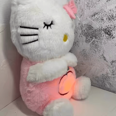 Peluche calmante com música e movimentos respiratórios | Companheiro de sono para crianças e adultos