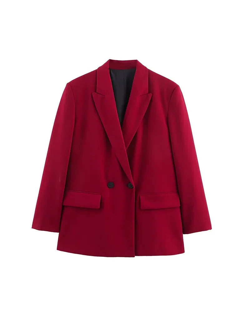 Blazer Mujer Doble Botonadura – Elegante, Cómodo y Versátil para Otoño 2025