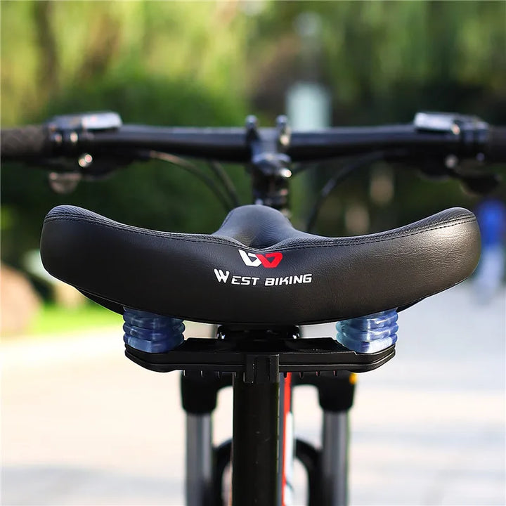 Selle de Vélo Ergonomique avec Coussin Large | Confort Antichoc pour Longues Distances | VTT & Vélo Électrique
