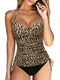 Maud Ensemble Tankini Rayé avec Short | Maillot Flatteur et Confortable