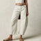 Adley | Pantalon Femme Décontracté Jambe Large | Basse Hausse