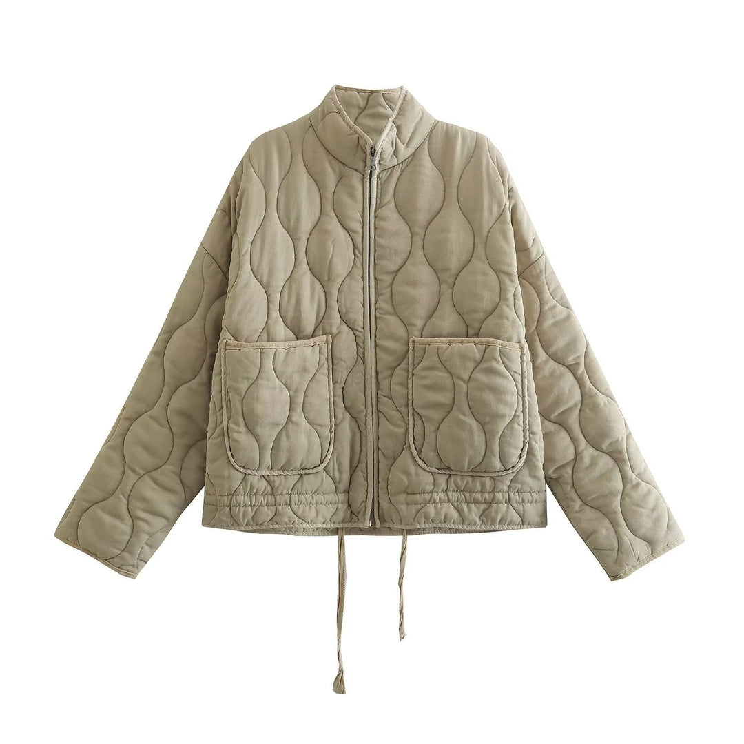 Veste matelassée d'hiver pour femme Mario | Coupe oversize avec poches et fermeture éclair