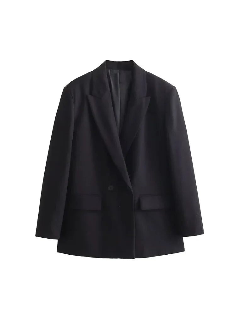 Blazer Mujer Doble Botonadura – Elegante, Cómodo y Versátil para Otoño 2025