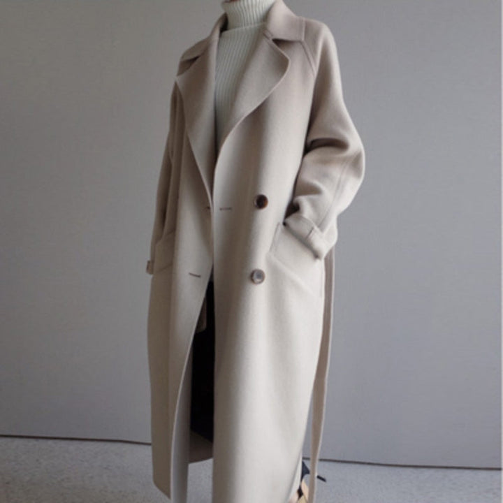 Ivalo Manteau en Laine Luxueux | Manteau de Printemps Élégant