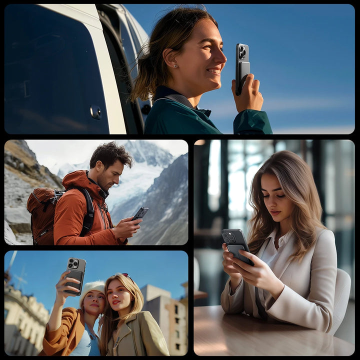 MOVESPEED S10 Batterie Externe Magnétique 10000mAh | Charge Rapide Sans Fil | Ultra-Fine et Portable