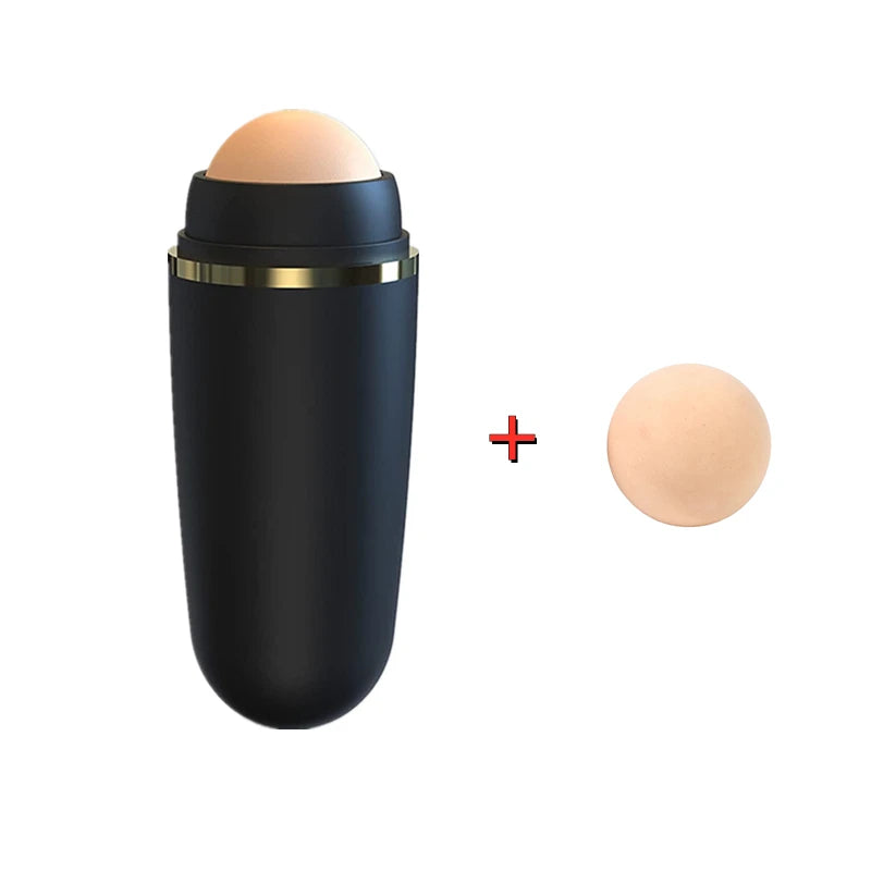 GlowDerma Rouleau Facial Volcanique Absorbant de Sébum | Contrôle Brillance & Réutilisable