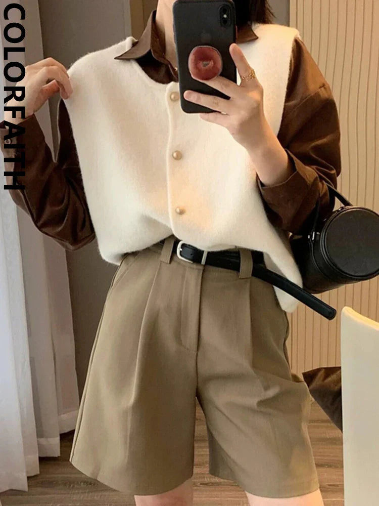 Adeline – Gilet raffiné avec boutons, idéal pour un style classique