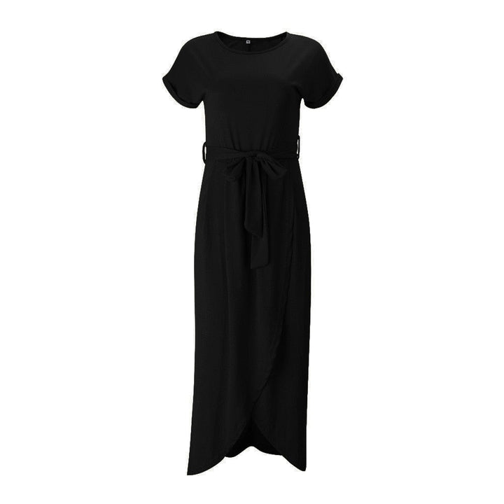 Nina Maxi Dress with Bow Detail & Split | Robe ample et aérée pour la plage et la fête