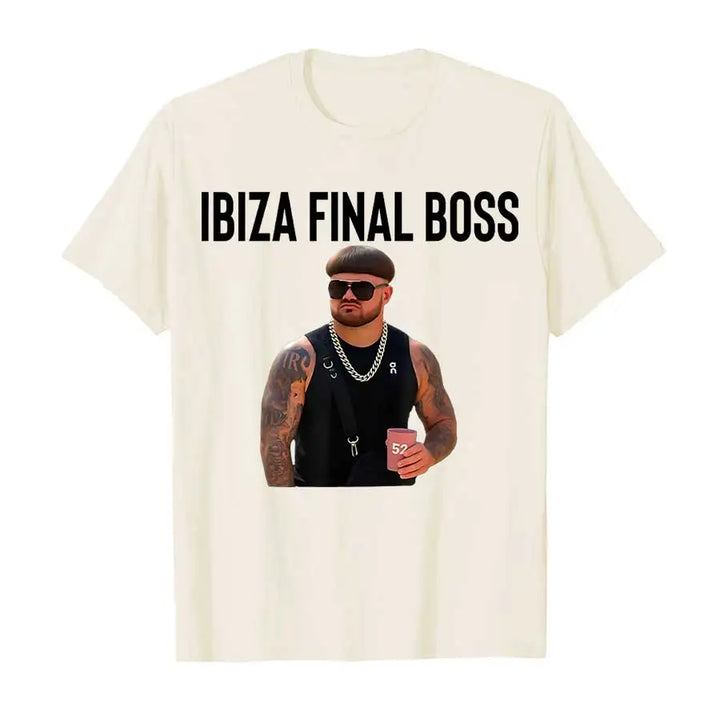 T-shirt Ibiza Final Boss Meme pour hommes et femmes