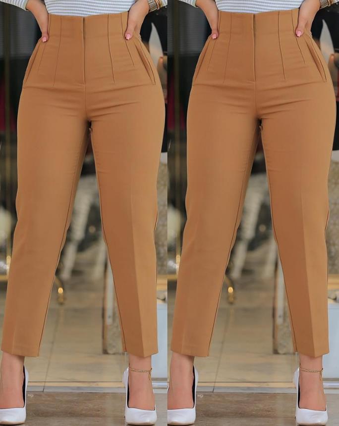 Arlyn | Pantalon Cropped Femme Taille Haute – Élégance et Confort au Quotidien