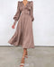 Abito midi in raso da donna Arya | Eleganza brillante e stile chic