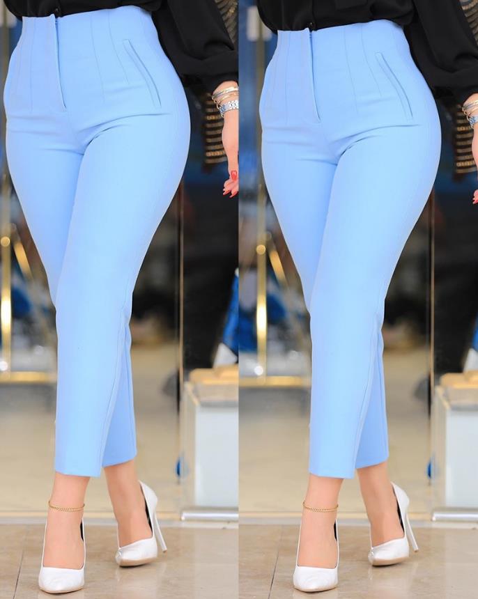 Arlyn | Pantalon Cropped Femme Taille Haute – Élégance et Confort au Quotidien