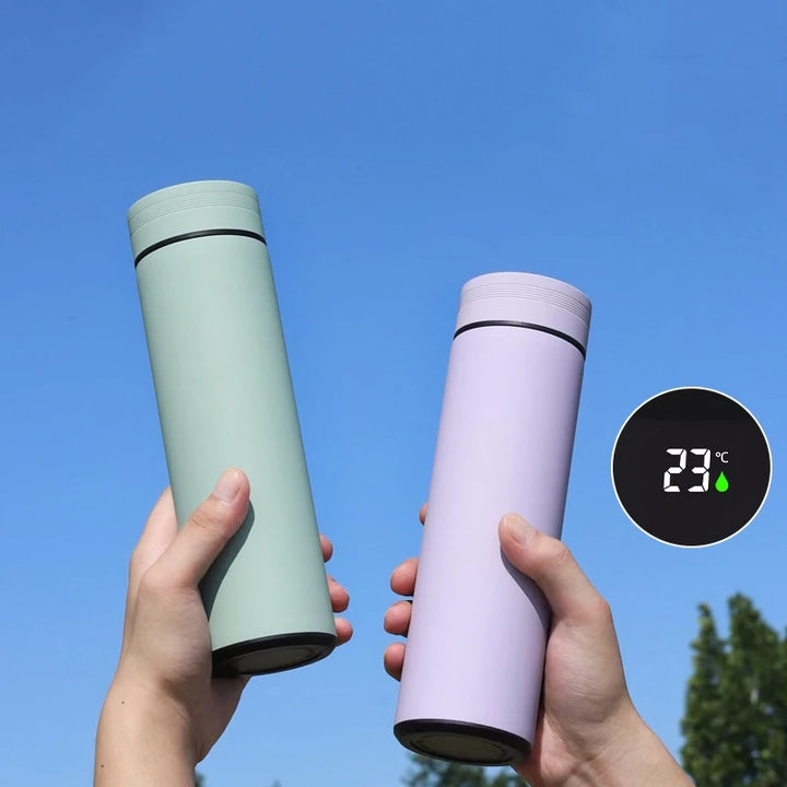 ThermoFlask Bouteille Isotherme Inox avec Écran LCD Température | 500ml Double Paroi