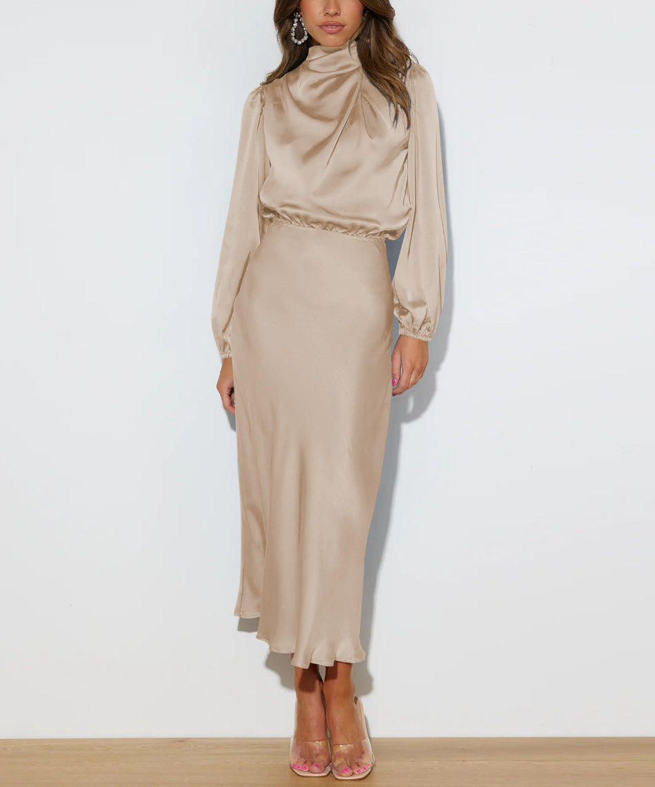 Audra - Elegante abito a maniche lunghe, perfetto per tutte le occasioni