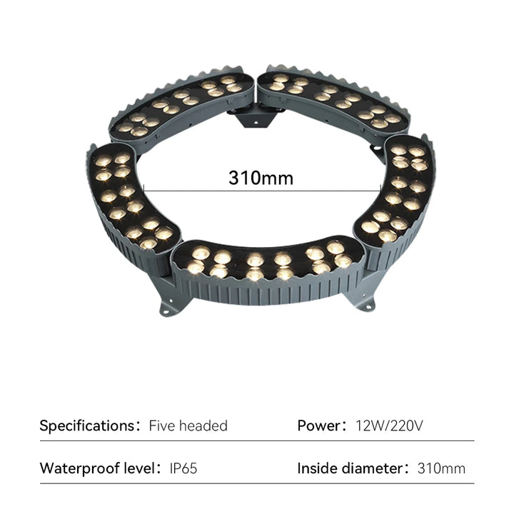 Projecteur LED pour Arbre | Lampe de Jardin Étanche IP65 en Aluminium 12W Extérieur