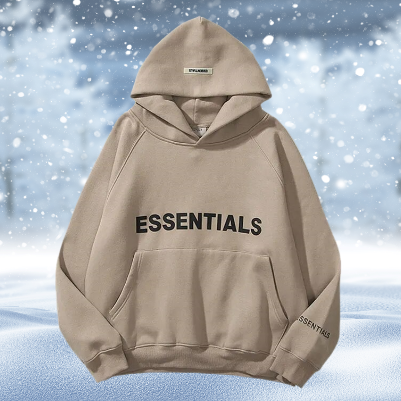 Sudadera con capucha holgada Essentials estampada | Estilo urbano, cómodo y casual