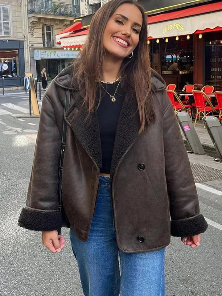 Émilie Veste Double Face Réversible pour Femme | Chaleur & Élégance