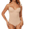 Body sculptant à armatures pour femme avec décolleté en cœur, bretelles réglables et finition tissée lisse pour un rendu sans coutures.