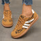 Sneakers donna leopardate in pelle sintetica per camminata