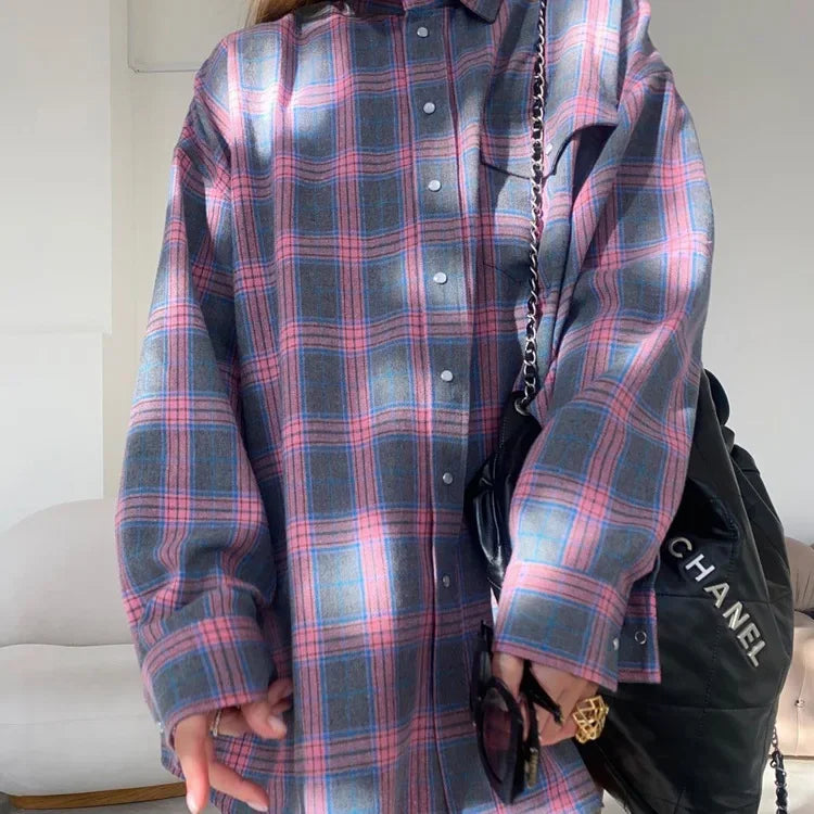 Camisa a cuadros extragrande | Algodón | Casual y cómoda