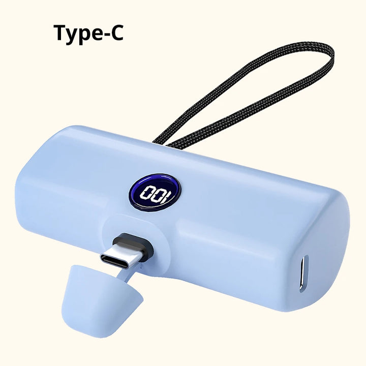 Liboer Batterie Externe 5000mAh | Charge Rapide USB-C ou Lightning | Design Compact & Léger