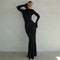 Emma | Abito da sera aderente chic con collo alto e schiena scoperta | Eleganza e seduzione