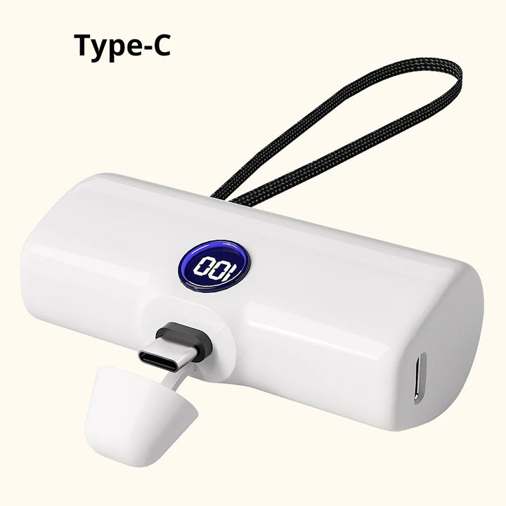 Liboer Batterie Externe 5000mAh | Charge Rapide USB-C ou Lightning | Design Compact & Léger
