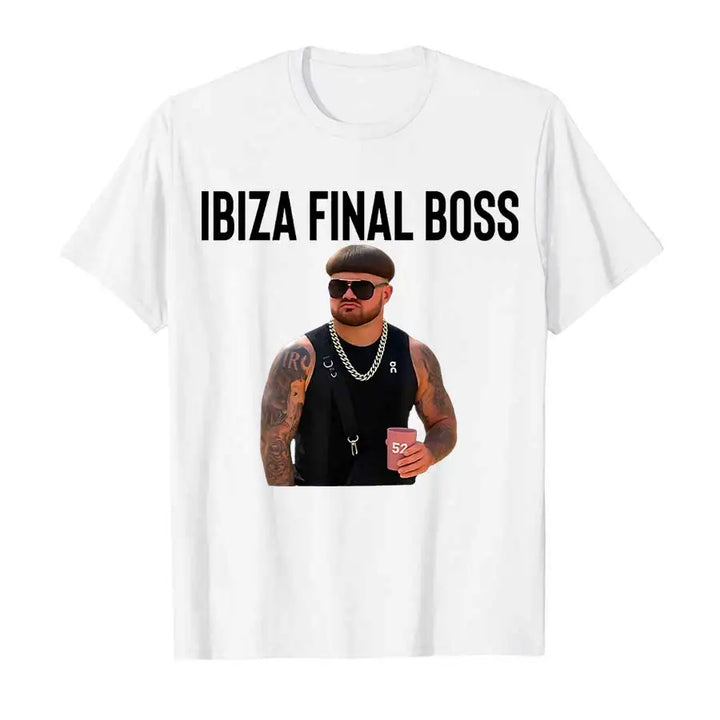 T-shirt Ibiza Final Boss Meme pour hommes et femmes
