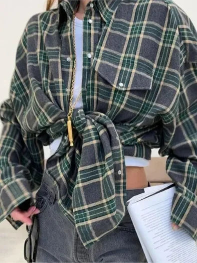 Camisa a cuadros extragrande | Algodón | Casual y cómoda