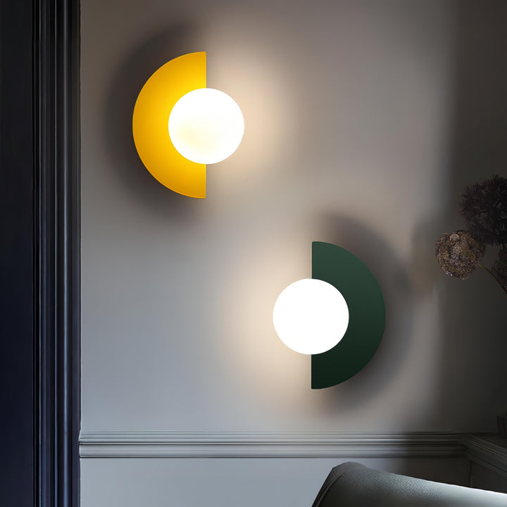 Applique murale LED demi-cercle | Design moderne | Éclairage doux pour intérieur