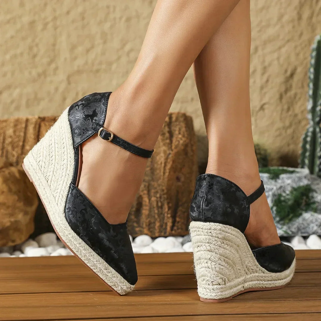 Loreta | Elegante espadrillas con zeppa