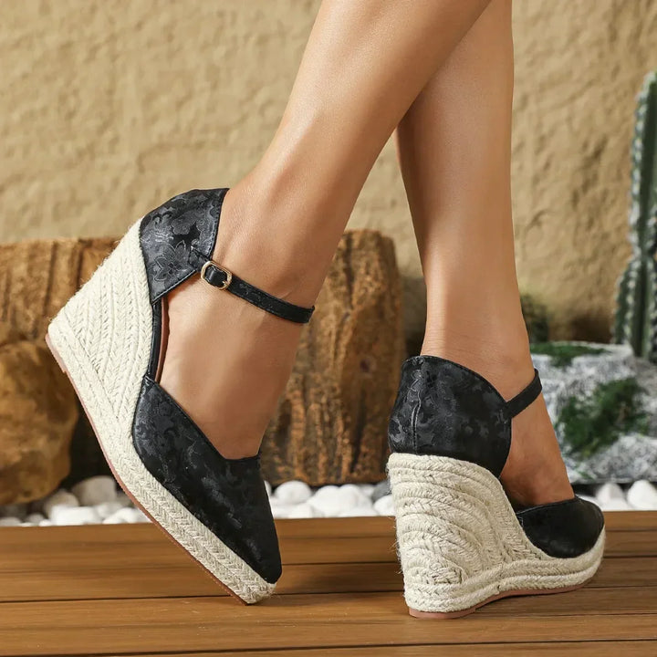 Loreta | Elegante espadrillas con zeppa