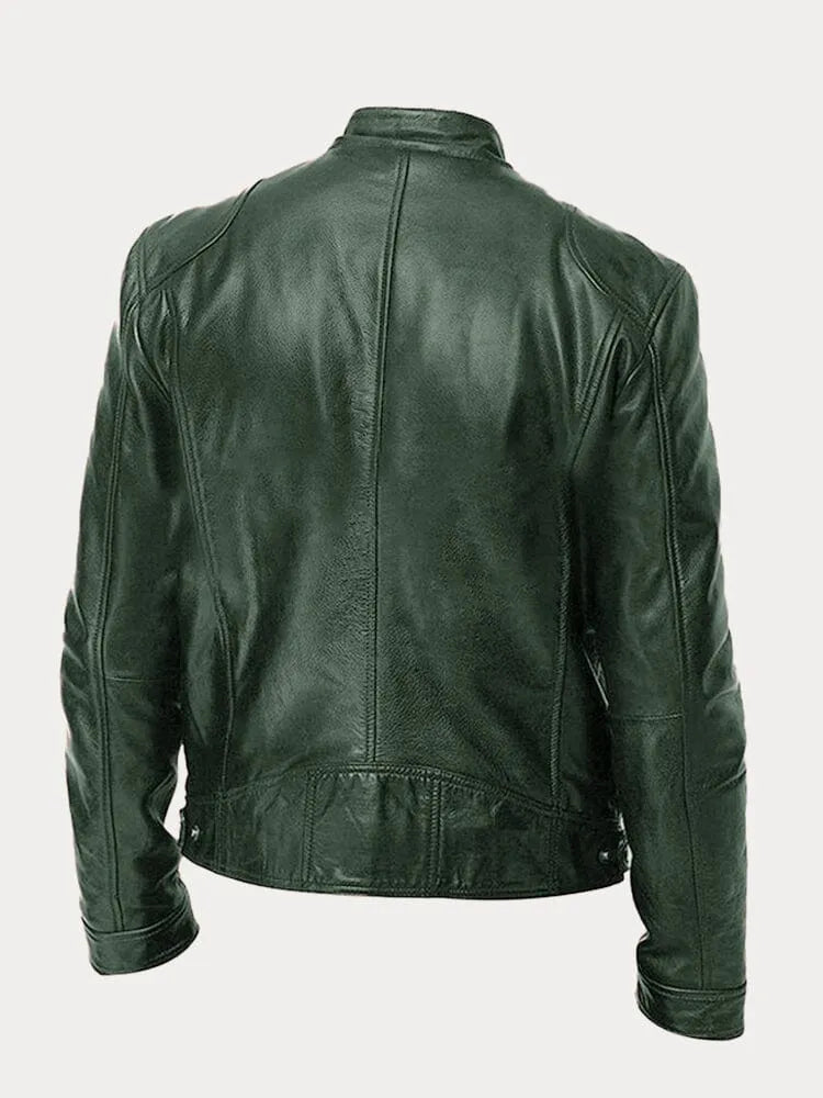 Mario | Veste en cuir décontractée