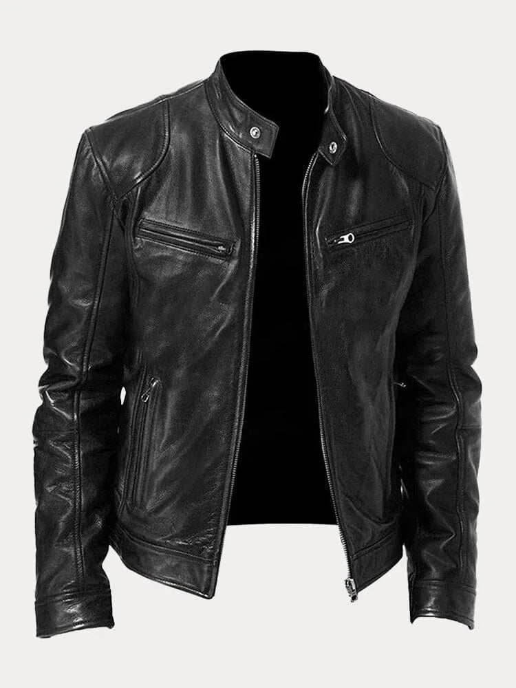 Mario | Veste en cuir décontractée