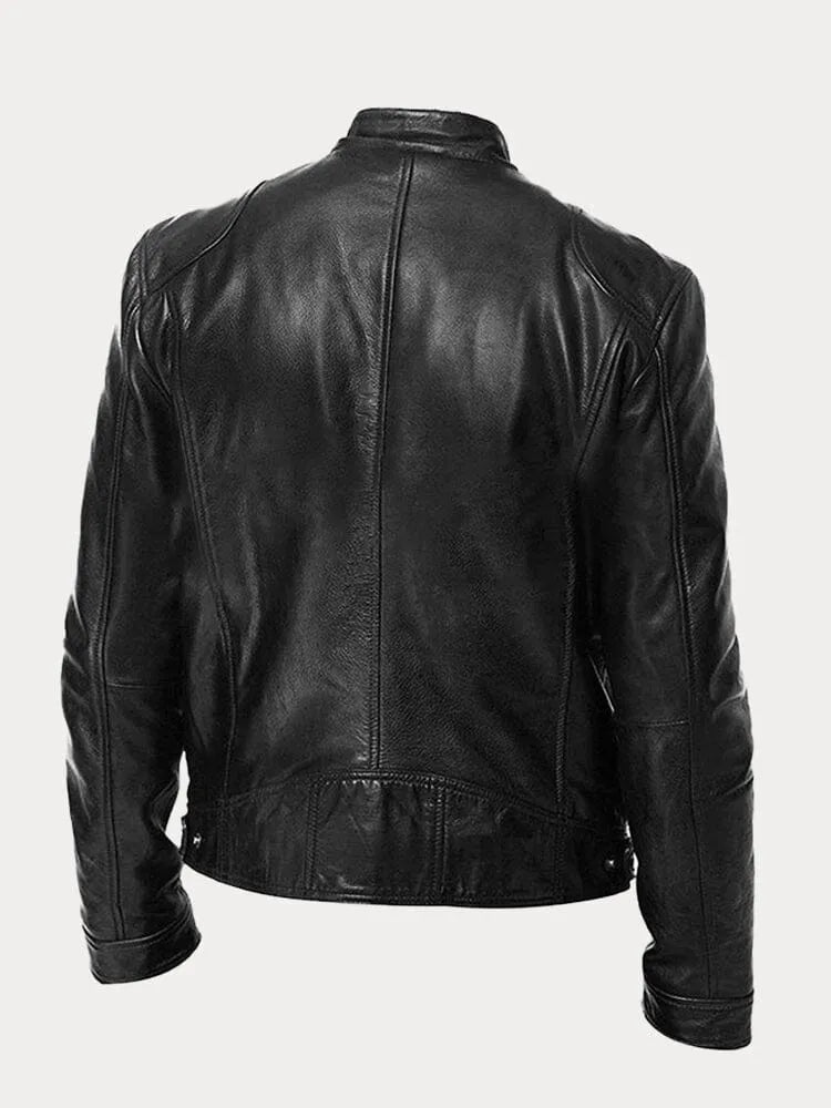 Mario | Veste en cuir décontractée