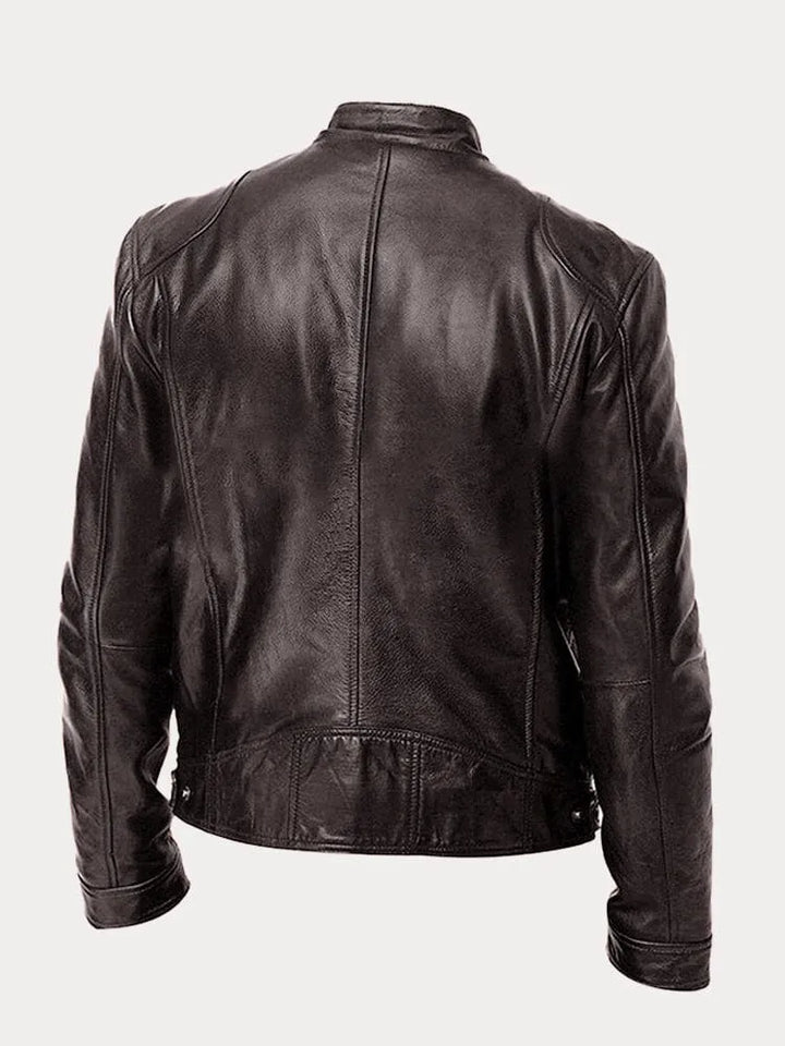 Mario | Veste en cuir décontractée