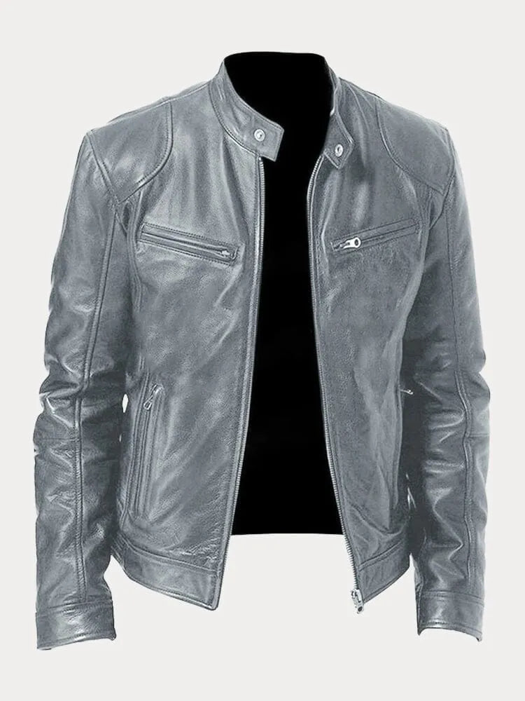 Mario | Veste en cuir décontractée